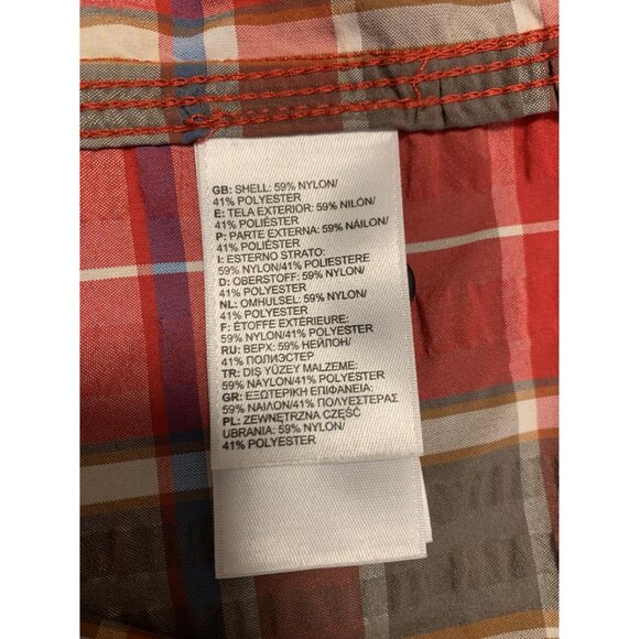 The North Face Plaid Button Up Short Sleeve Shirt L Gorpcore Outdoor Hiking - Picture 9 of 10